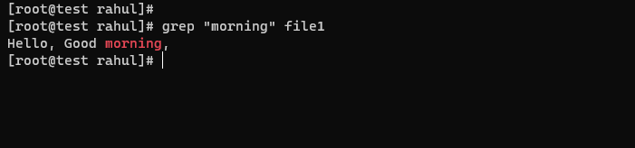 grep "word" file_name