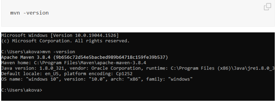 mvn -version