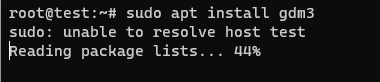 sudo apt install gdm3