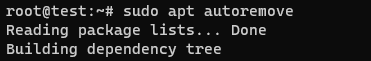 - sudo apt autoremove