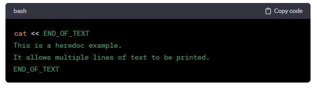 Heredoc