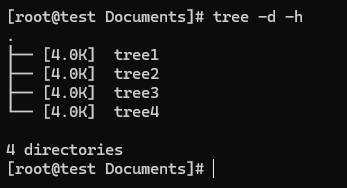 run the tree command