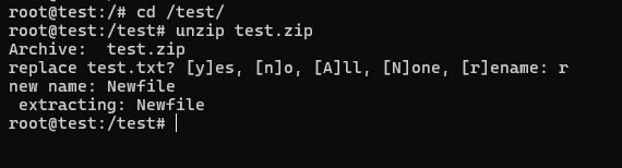 Unzip a File Using the Command Line 