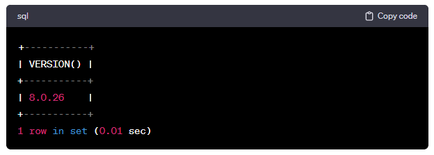 Find a MySQL Version Number with a MySQL Command