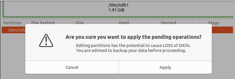 Format USB Using the GParted Tool 