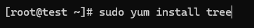 command to install the tree command