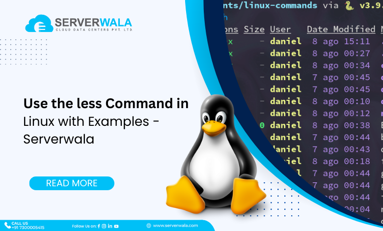 Use the less Command in Linux with Examples