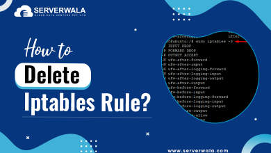 How to delete iptables rule