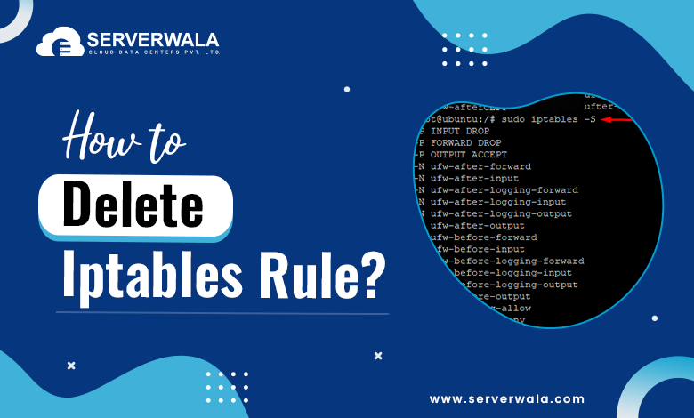 How to delete iptables rule